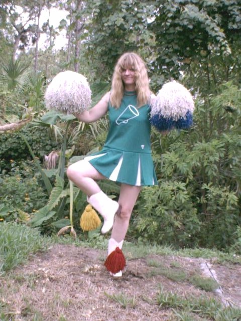 Vintage Pom Poms & boots