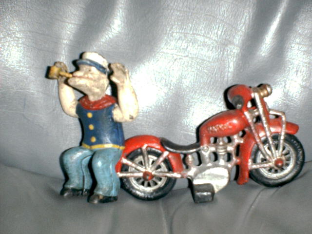 Old Hubley Cast Iron Popeye Repo