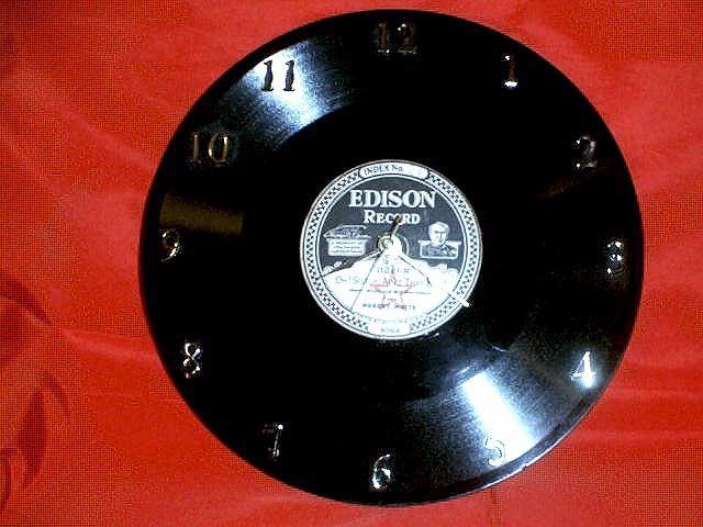 Quarter inch Edison record clock