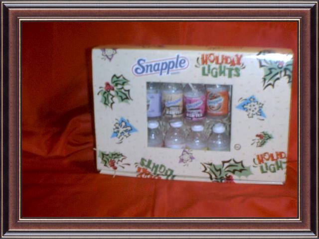 Snapple Christmas Lights MIB