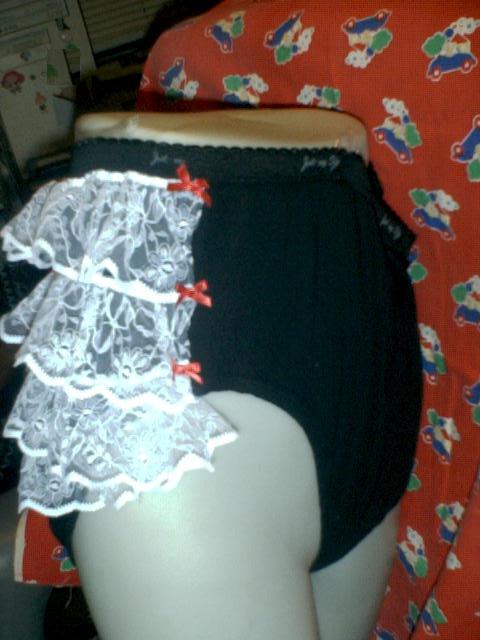 Adult ANY SIZE ruffle bottom panties