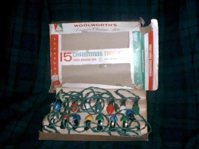 Old Woolworths Christmas Lights MIB